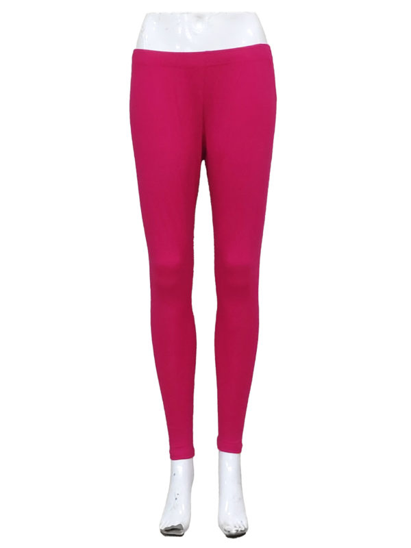 Frenchtrendz | Buy Frenchtrendz Cotton Spandex Swe Pink Ankle Leggings  Online India
